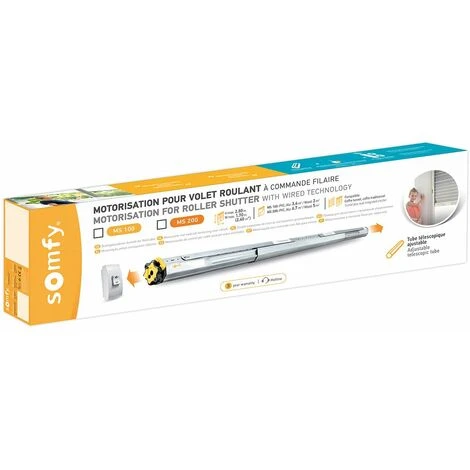 Somfy 2400670 - Kit De Motorisation Avec Moteur LT50 Pour Volet Roulant MS 100 | Filaire | 10Nm | Fenêtre 4 Somfy 2400670 - Kit De Motorisation Avec Moteur LT50 Pour Volet Roulant MS 100 | Filaire | 10Nm | Fenêtre – Image 2