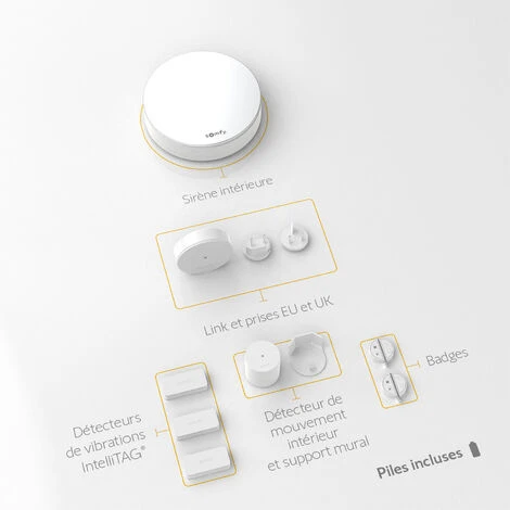 Somfy 2401497 - Home Alarm | Système D'alarme Maison Sans Fil Connecté | Somfy Protect | Compatible Avec Alexa, L'Assistant Google Et TaHoma (switch) 4 Somfy 2401497 - Home Alarm | Système D'alarme Maison Sans Fil Connecté | Somfy Protect | Compatible Avec Alexa, L'Assistant Google Et TaHoma (switch) â Image 2