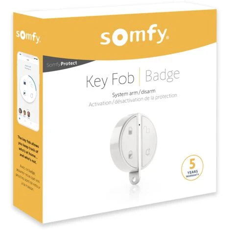 Somfy 2401489 - Badge D'activation Et De Désactivation Alarme | Fonction Mains Libres | Compatible Somfy Home Alarm (Advanced), Somfy One (+) - Blanc 4 Somfy 2401489 - Badge D'activation Et De Désactivation Alarme | Fonction Mains Libres | Compatible Somfy Home Alarm (Advanced), Somfy One (+) - Blanc – Image 2