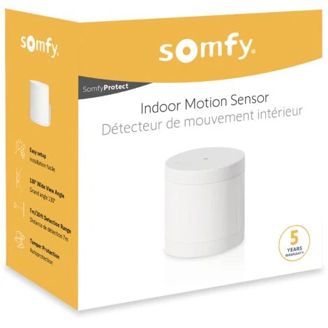 Somfy 2401490 - Détecteur De Mouvement Intérieur | Compatible Animaux | Compatible Somfy Home Alarm (Advanced), Somfy One (+) - Blanc 4 Somfy 2401490 - Détecteur De Mouvement Intérieur | Compatible Animaux | Compatible Somfy Home Alarm (Advanced), Somfy One (+) - Blanc – Image 2