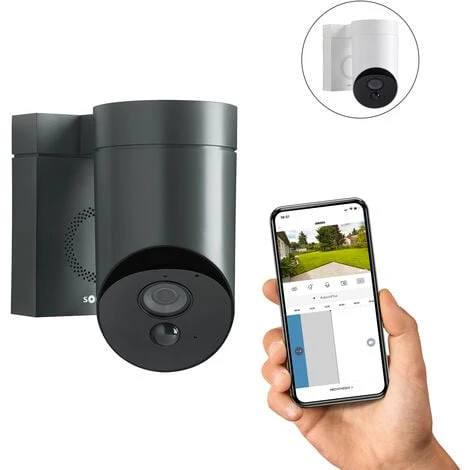 Somfy 2401563 - Outdoor Camera Grise, Caméra De Surveillance Extérieure Wifi | 1080p Full HD | Sirène 110 DB | Branchement Possible Sur Luminaire Existant - Gris 3 Somfy 2401563 - Outdoor Camera Grise, Caméra De Surveillance Extérieure Wifi | 1080p Full HD | Sirène 110 DB | Branchement Possible Sur Luminaire Existant - Gris