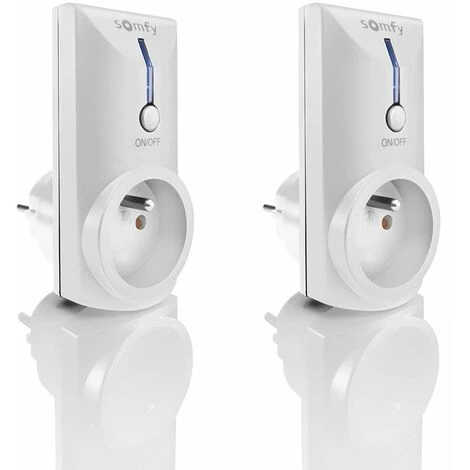 Somfy 1870861 - 2 Prises ON/OFF Télécommandées Intérieures RTS Type E | Compatible TaHoma (switch) 4 Somfy 1870861 - 2 Prises ON/OFF Télécommandées Intérieures RTS Type E | Compatible TaHoma (switch) – Image 2