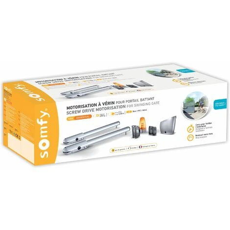 Somfy 1241525 - Motorisation De Portail Battant à Vérin SGS Essential RTS Livrée Avec 3 Télécommandes Keypop, Feu Orange, Et Photocellules Compatible TaHoma (switch) 4 Somfy 1241525 - Motorisation De Portail Battant à Vérin SGS Essential RTS Livrée Avec 3 Télécommandes Keypop, Feu Orange, Et Photocellules Compatible TaHoma (switch) – Image 2