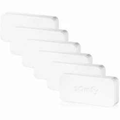 Somfy 1875250 - Pack De 6 IntelliTAG | Détecteurs Auto-protégés De Vibration Pour Intérieur Ou Extérieur | Détection Avant L'ouverture | Compatibles Somfy One (+) & Somfy Home Alarm (Advanced) - Blanc