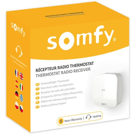 Somfy 1870359 - Récepteur Pour Thermostat Connecté Radio Io 4 Somfy 1870359 - Récepteur Pour Thermostat Connecté Radio Io – Image 2