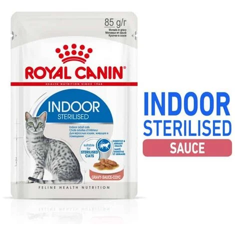 Patee Chat Royal Canin Indoor Sauce 12x85g 5 Patee Chat Royal Canin Indoor Sauce 12x85g – Image 3
