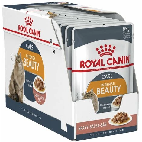 Royal Canin Intense Beauty 85g (Salsa) Beaut Et Luminosit Glitter Pour Les Chats Adultes - 12 Enveloppes 85g 3 Royal Canin Intense Beauty 85g (Salsa) Beaut Et Luminosit Glitter Pour Les Chats Adultes - 12 Enveloppes 85g