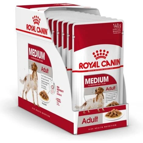 Royal Canin Adulte Moyen - Viande š Salsa - 10 Enveloppe X 140 Gr 3 Royal Canin Adulte Moyen - Viande š Salsa - 10 Enveloppe X 140 Gr