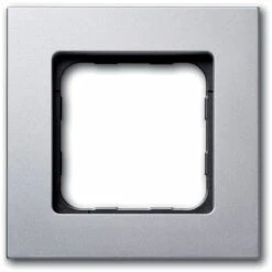 Somfy 9015025 - Cadre PVC Couleur Acier Mat Pour Commande Murale Smoove - Argent